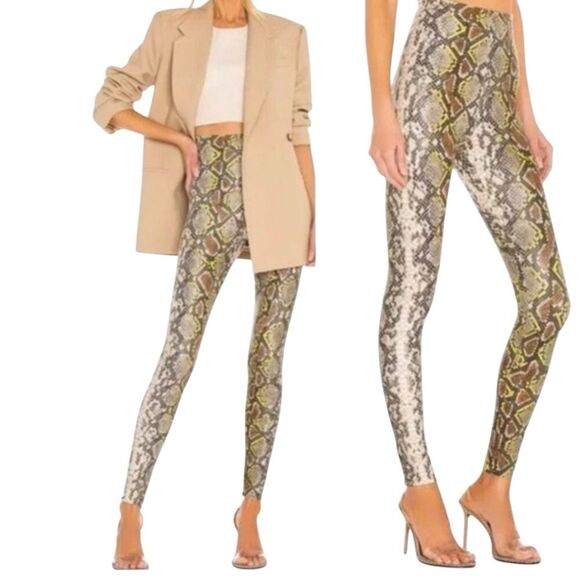 Commando Snake Print Faux Leather Leggings Size Small - Picture 1 of 4